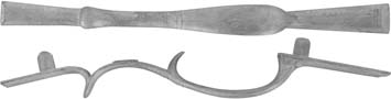 Triggerguard,
John Philip Beck,
wax cast steel
